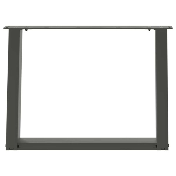 Pés para mesa de centro em forma de U. 2 peças. antracite. 70x (42-43) cm. aço M 5