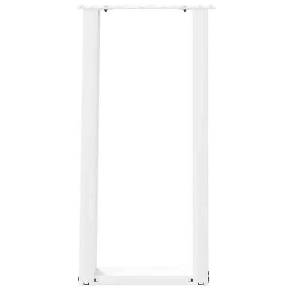 Patas de mesa consola forma U 2 uds acero blanco 38x(72-73) cm M 5