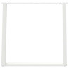 Pés de mesa de jantar em forma de U. 2 peças. branco. 80x (72-73) cm. aço 5