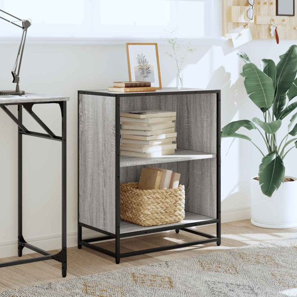 Estantería madera ingeniería gris sonoma 60x35x76 cm M 3