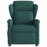 Sillón de masaje reclinable de tela verde oscuro 3