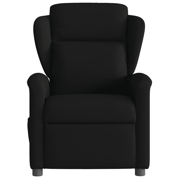 Sillón reclinable de tela negro M 3