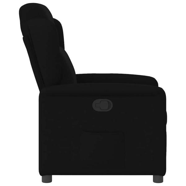Sillón reclinable de tela negro M 4
