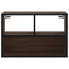 Mueble TV madera ingeniería y metal marrón roble 60x31x39.5 cm 4