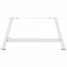 Patas de mesa de centro forma A 2uds acero blanco 70x(30-31) cm 5