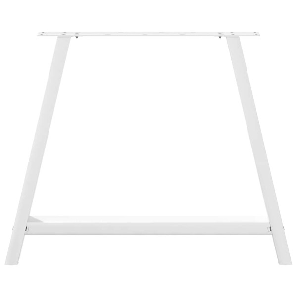 Pés para mesa de jantar em formato A. 2 peças. branco. 100x(72-73) cm. aço M 5