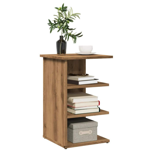 Aparador de madera de ingeniería roble artisan 35x35x55 cm D