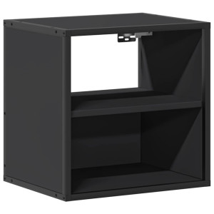 Mesa de cabeceira de parede 40x31x39.5 cm preto H