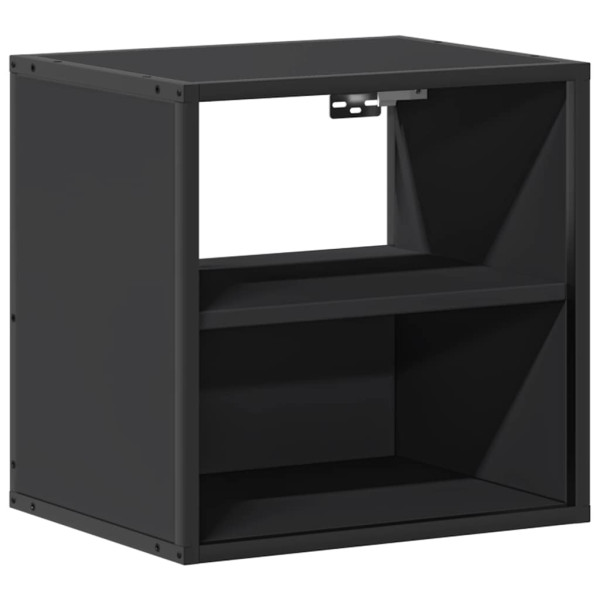 Mesa de cabeceira de parede 40x31x39.5 cm preto M 2