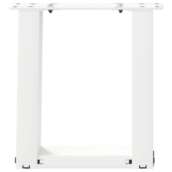 Patas de mesa de centro forma U 2uds acero blanco 30x(30-31) cm M 5