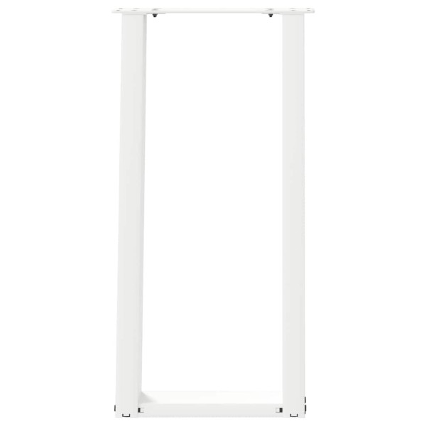 Patas de mesa consola forma U 2 uds acero blanco 28x(72-73) cm M 5