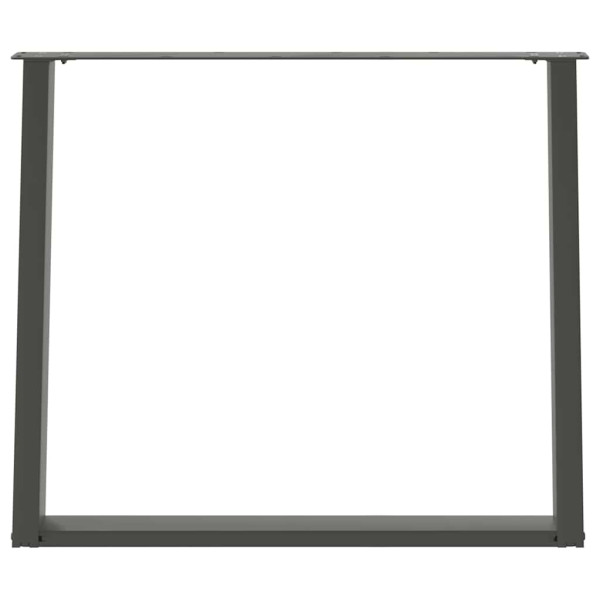 Pés para mesa de jantar em formato de U. 2 peças. antracite. 100x(72-73) cm. aço M 5