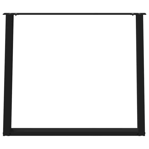 Pés para mesa de jantar em formato de U. 2 peças. preto. 100x(72-73) cm. aço M 5