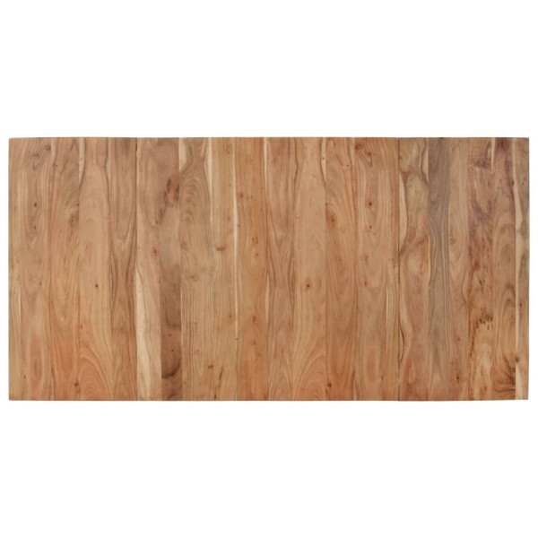 Mesa de comedor madera maciza de acacia negra 180x90x77 cm M 4