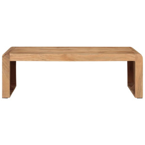 Mesa de centro madera maciza acacia 110x55x35 cm H