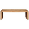 Mesa de centro madera maciza acacia 110x55x35 cm 2