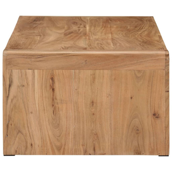 Mesa de centro madera maciza acacia 110x55x35 cm M 3