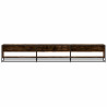 Mueble de TV madera de ingeniería roble ahumado 270x40x46 cm 4