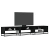 Mueble de TV madera de ingeniería negro 270x40x46 cm 1