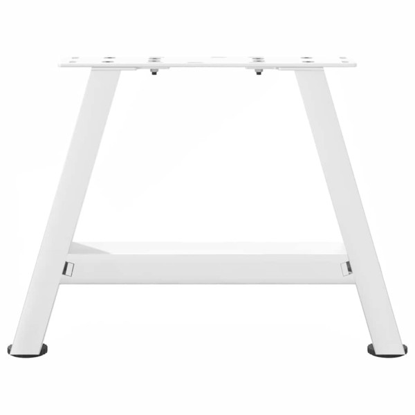 Patas de mesa de centro forma A 2uds acero blanco 50x(30-31) cm M 5