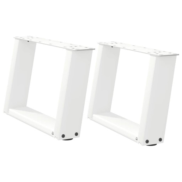 Pés para mesa de centro em formato de U. 2 peças. branco. 50x(30-31) cm. aço M 2