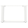 Patas de mesa de centro forma U 2uds acero blanco 50x(30-31) cm 5