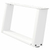 Pés para mesa de centro em formato de U. 2 peças. branco. 70x(30-31) cm. aço 4