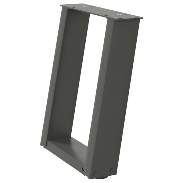 Patas para mesa de centro en forma de U 2 uds antracita acero M 4