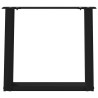 Pés para mesa de centro em formato de U. 2 peças. preto. 50x(42-43) cm. aço 5