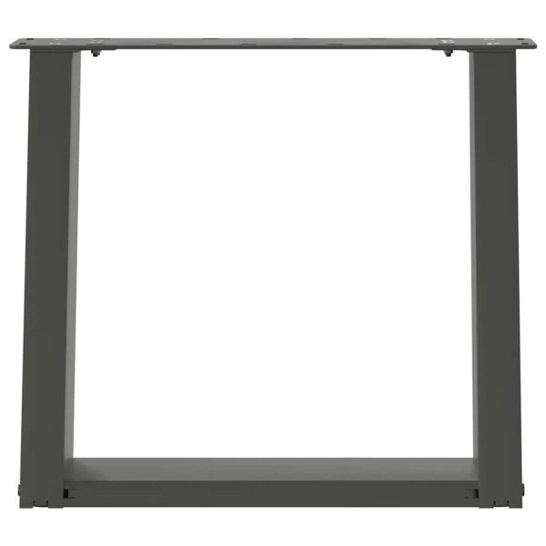 Pés para mesa de centro em forma de U. 2 peças. antracite. 50x (42-43) cm. aço M 5