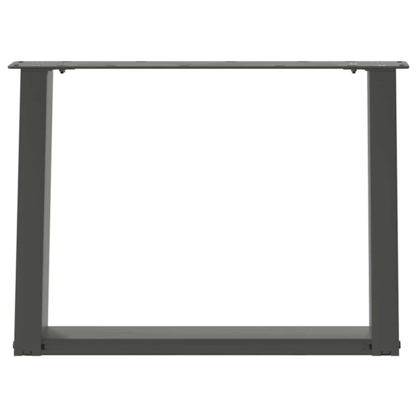 Pés para mesa de centro em forma de U. 2 peças. antracite. 60x (42-43) cm. aço M 5