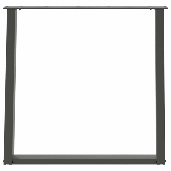 Patas para mesa comedor forma U 2uds antracita 80x(72-73) cm M 5