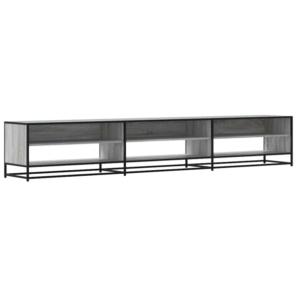 Mueble de TV madera de ingeniería gris Sonoma 270x40x46 cm M 2