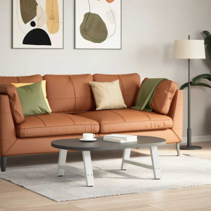 Pés para mesa de centro em formato A. 2 peças. branco. 60x (30-31) cm. aço H