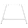 Patas de mesa de centro forma A 2uds acero blanco 60x(42-43) cm 5