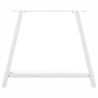 Patas de mesa de centro forma A 2uds acero blanco 90x(72-73) cm 5