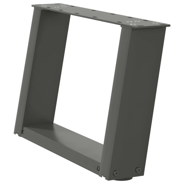 Pés para mesa de centro em forma de U. 2 peças. antracite. 50x(30-31) cm. aço M 4