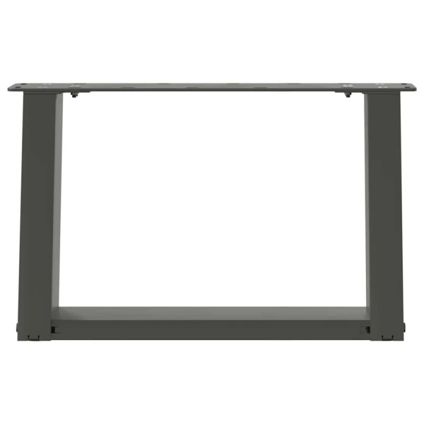 Pés para mesa de centro em forma de U. 2 peças. antracite. 50x(30-31) cm. aço M 5