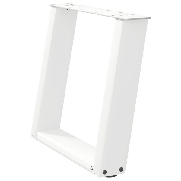 Pés para mesa de centro em forma de U. 2 peças. branco. 50x (42-43) cm. aço M 4