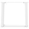 Patas de mesa de centro forma U 2uds acero blanco 50x(42-43) cm 5