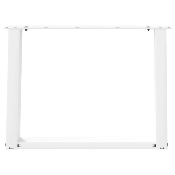 Pés para mesa de centro em formato de U. 2 peças. branco. 70x (42-43) cm. aço M 5