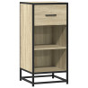 Aparador madera ingeniería y metal roble Sonoma 35.5x35x76 cm 2