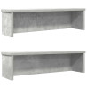 Racks de cozinha empilhável 2 pcs concreto cinza 60x15x16 cm 1