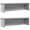 Estantes de cocina apilables 2 uds gris sonoma 60x15x16 cm 1