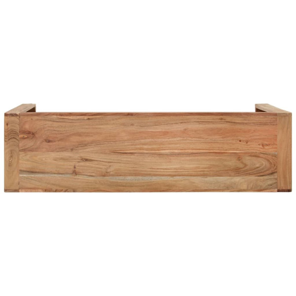 Mesa consola madera maciza de acacia 110x30x76 cm M 4