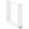 Patas de mesa de centro forma U 2uds acero blanco 40x(30-31) cm 4