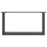 Pernas de mesa de centro em U 2 peças aço antracite 70x(30-31) cm 5