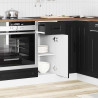 Mueble bajo de cocina Kalmar madera de ingeniería negra 3