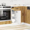 Mueble bajo de cocina Kalmar roble artesanal madera ingeniería 3