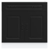 Armário de cozinha baixo Kalmar madeira artificial preto 4
